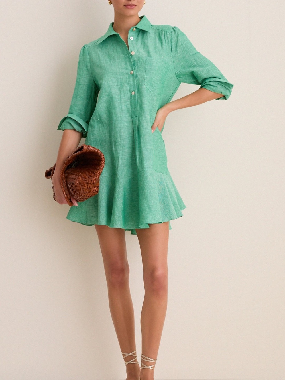 Tuckernuck Green Callahan ShirtDress